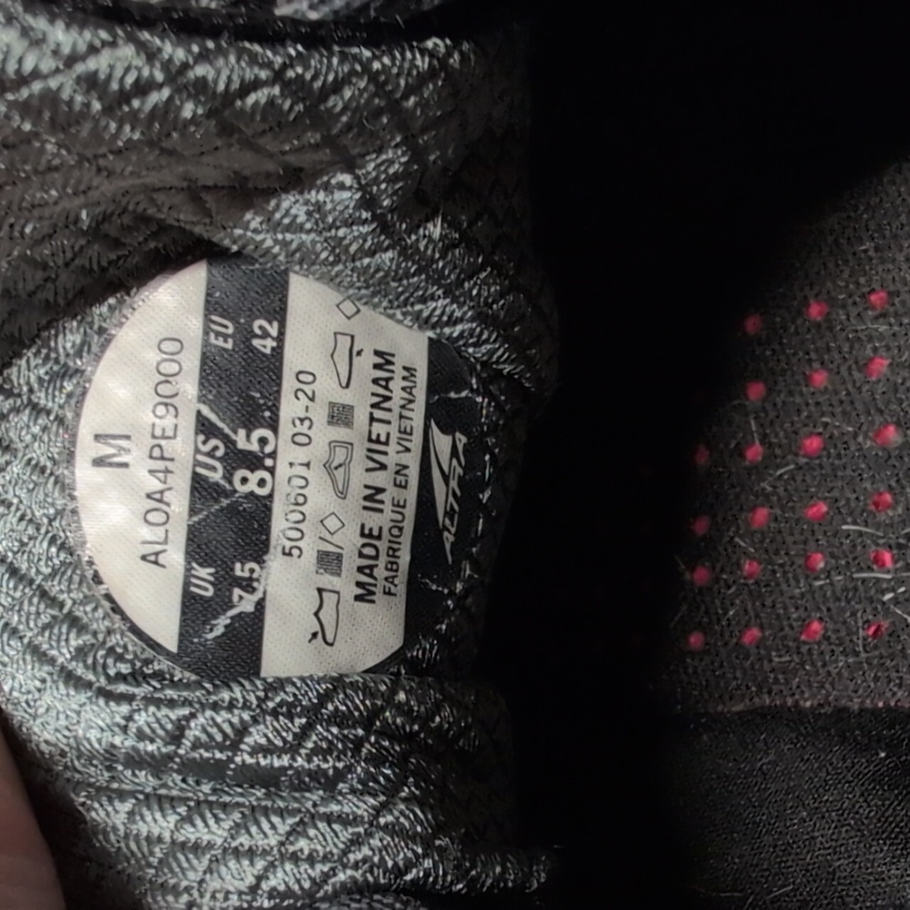 Altra Timp 2 Sneakers Mens Size 8.5 Black  Running Shoes Athletic Lace Up. - Picture 11 of 11